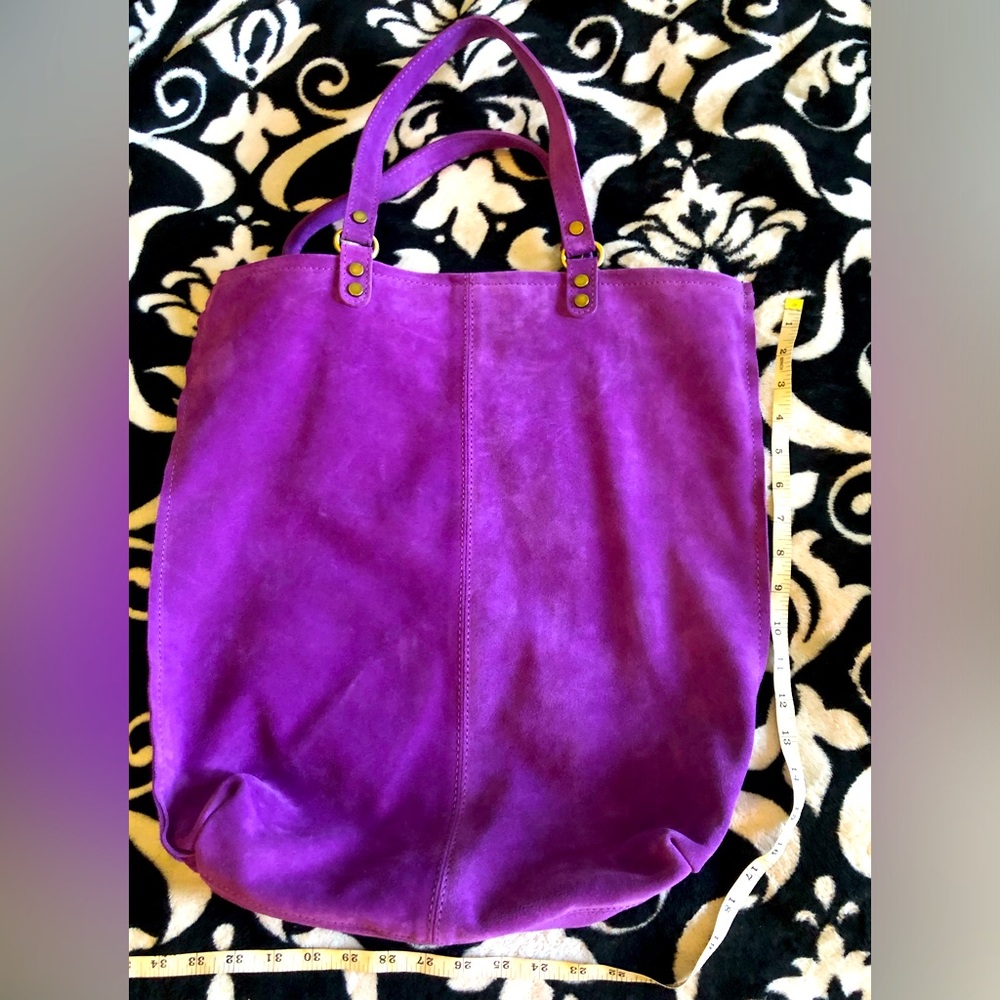 Barbieri Barbara Genuine suede purple large hobo bag